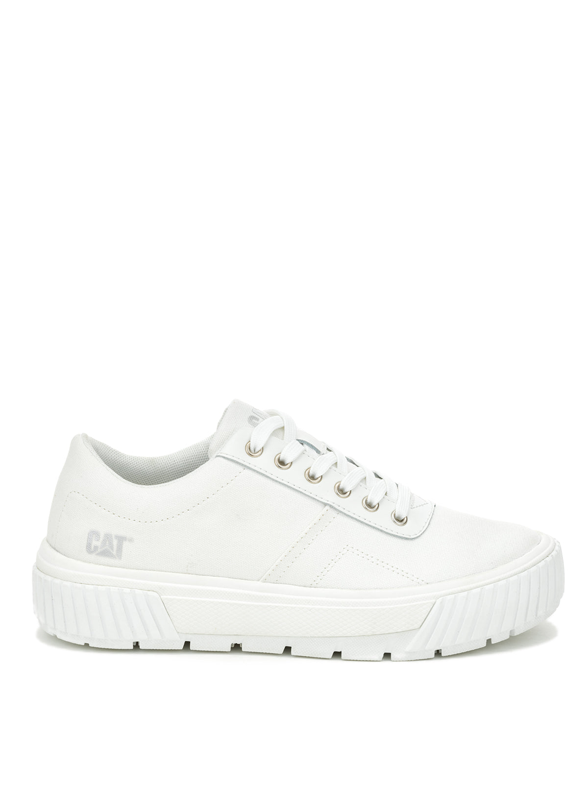 Zapatilla Casual Mujer Amp Canvas Blanco Cat