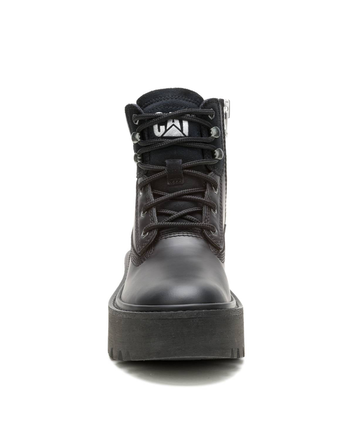 Botín Cuero Colorado Max 6 Zip Mujer Negro Cat