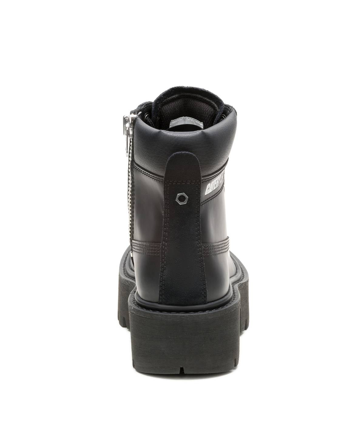 Botín Cuero Colorado Max 6 Zip Mujer Negro Cat