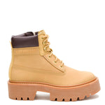 Botín Cuero Colorado Max 6 Zip Mujer Café Claro Cat