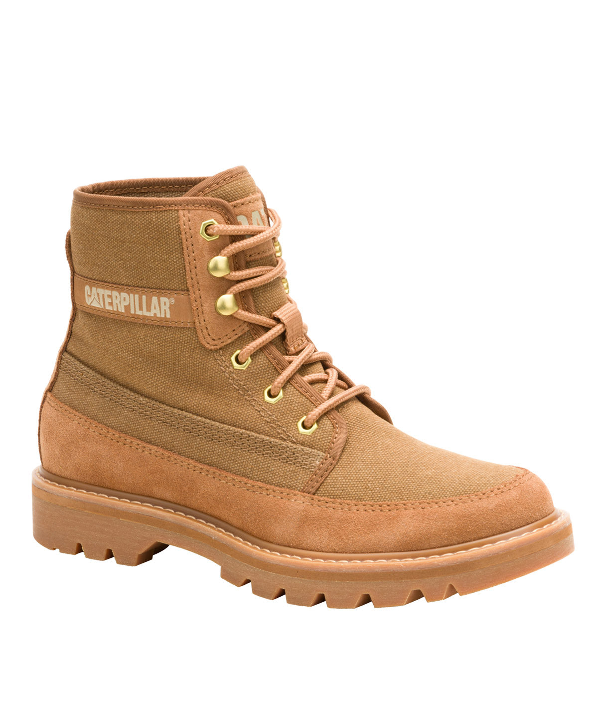 Botín Mujer Colorado Canvas Café Cat