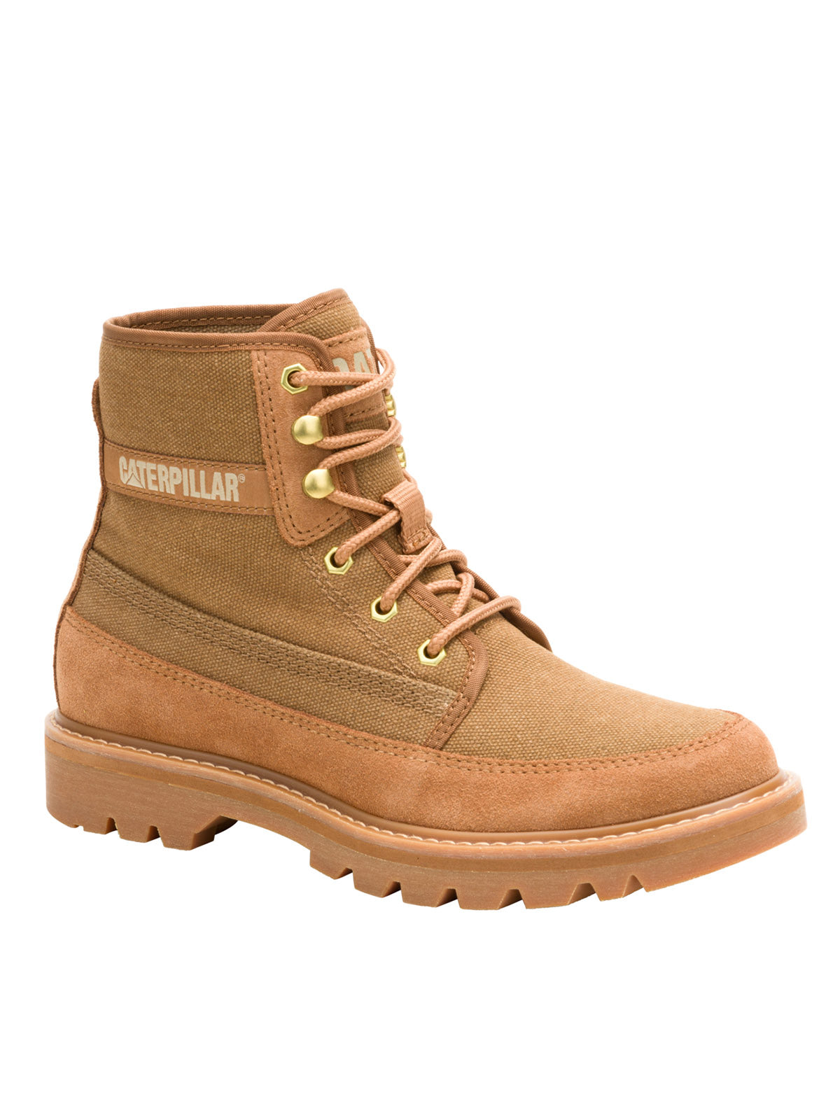 Botín Mujer Colorado Canvas Café Cat