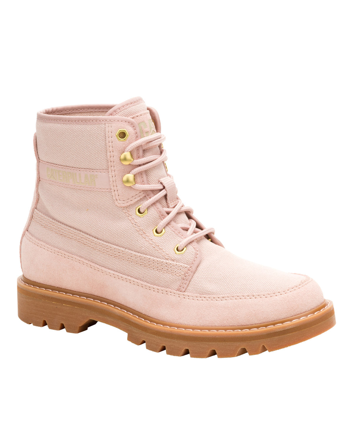 Botín Mujer Colorado Canvas Palo Rosa Cat