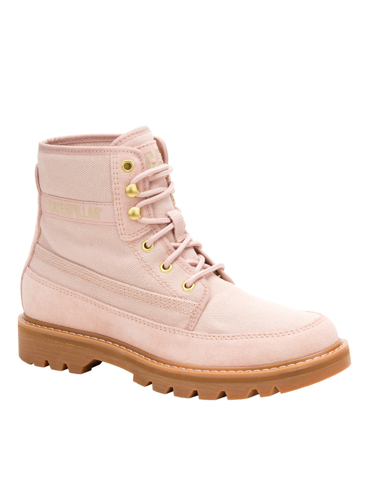 Botín Mujer Colorado Canvas Palo Rosa Cat