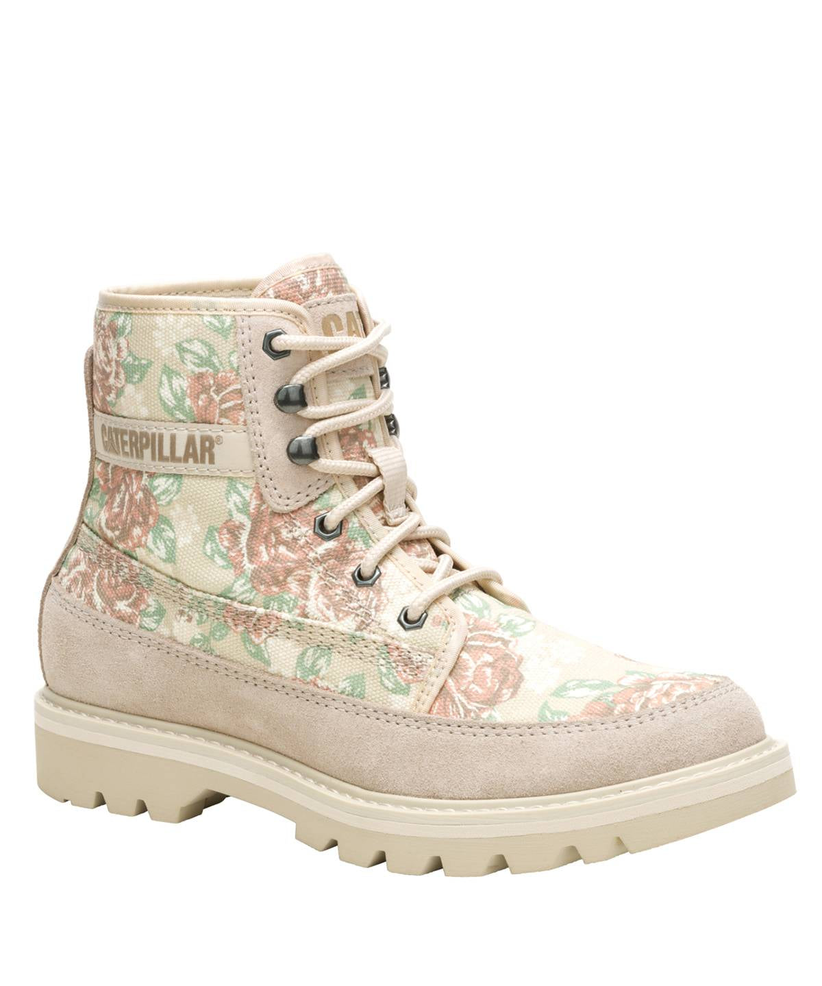 Botín Canvas Mujer Colorado Beige/Floral Cat