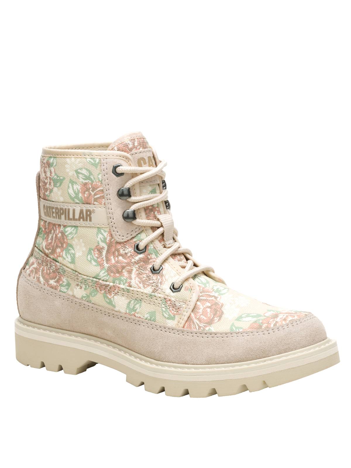 Botín Canvas Mujer Colorado Beige/Floral Cat