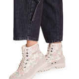 Botín Canvas Mujer Colorado Beige/Floral Cat