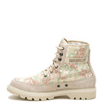 Botín Canvas Mujer Colorado Beige/Floral Cat