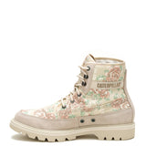 Botín Canvas Mujer Colorado Beige/Floral Cat