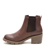 Botín Cuero Mujer Rewrite Chelsea Café Oscuro Cat