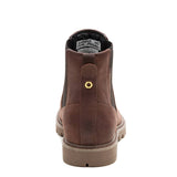 Botín Cuero Mujer Colorado Chelsea Café Cat