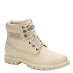 Botín Cuero Colorado Mujer Beige Cat