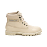 Botín Cuero Colorado Mujer Beige Cat