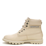 Botín Cuero Colorado Mujer Beige Cat