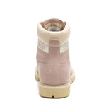 Botín Cuero Waterproof Mujer Colorado Palo Rosa Cat