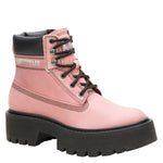 Botín Cuero Colorado Max 6 Zip Mujer Palo Rosa Cat