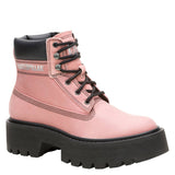 Botín Cuero Colorado Max 6 Zip Mujer Palo Rosa Cat