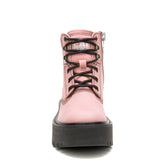 Botín Cuero Colorado Max 6 Zip Mujer Palo Rosa Cat