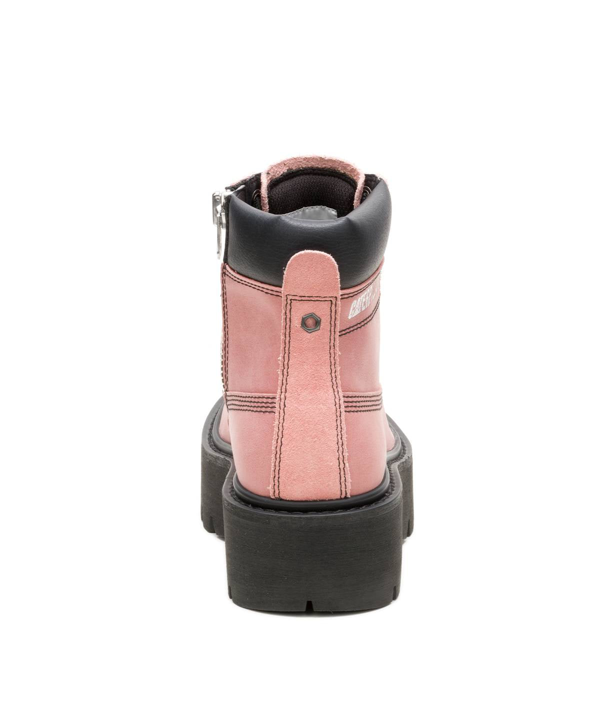 Botín Cuero Colorado Max 6 Zip Mujer Palo Rosa Cat