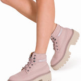 Botín Canvas Colorado Max 6 Mujer Palo Rosa Cat