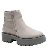 Botín Cuero Colorado Max Chelsea Mujer Gris Cat