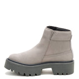 Botín Cuero Colorado Max Chelsea Mujer Gris Cat