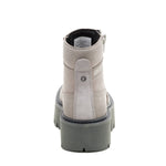 Botín Cuero Colorado Max Chelsea Mujer Gris Cat