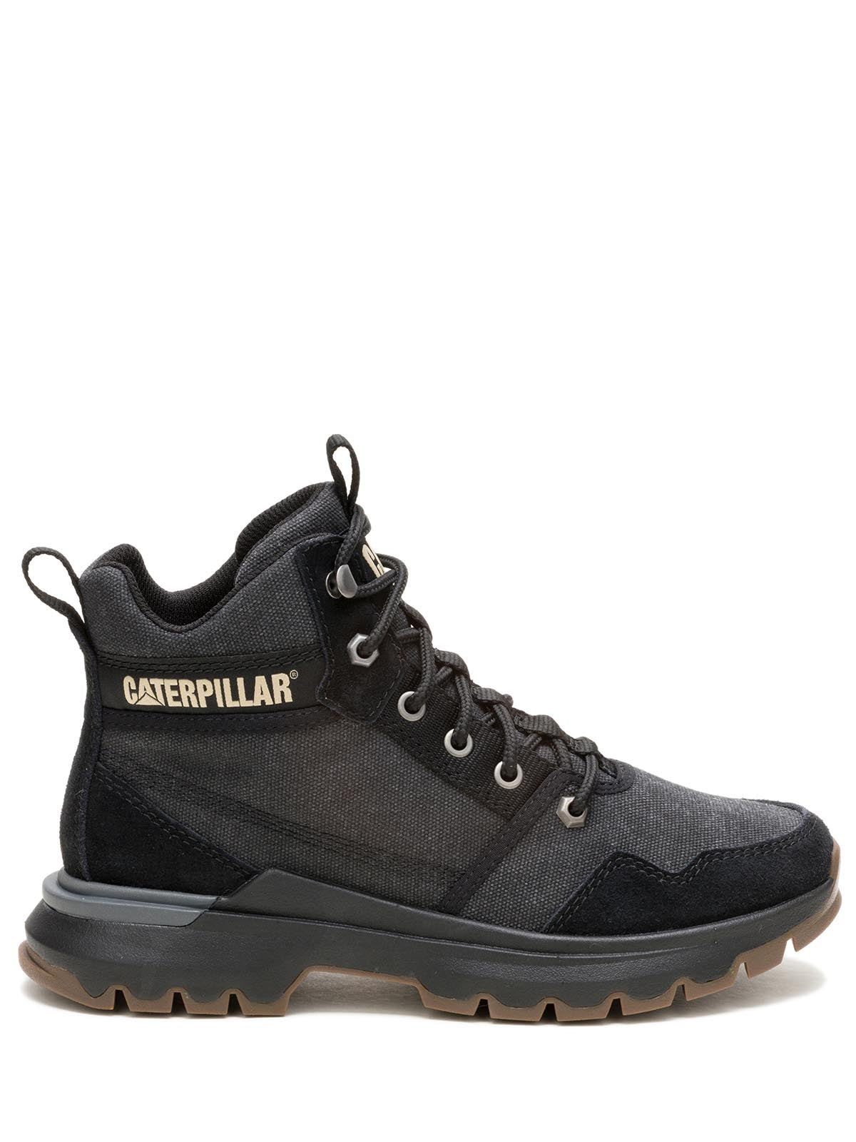 Zapatilla Casual Mujer Colorado Sneaker Canvas Negra Cat