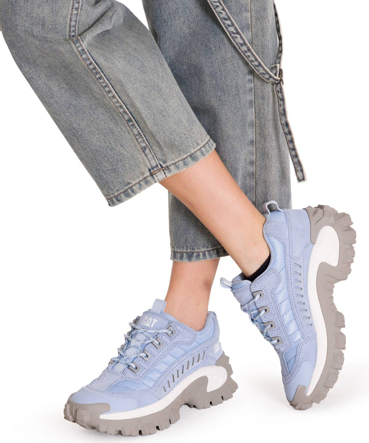 Zapatilla Casual Mujer Intruder Azul Claro Cat