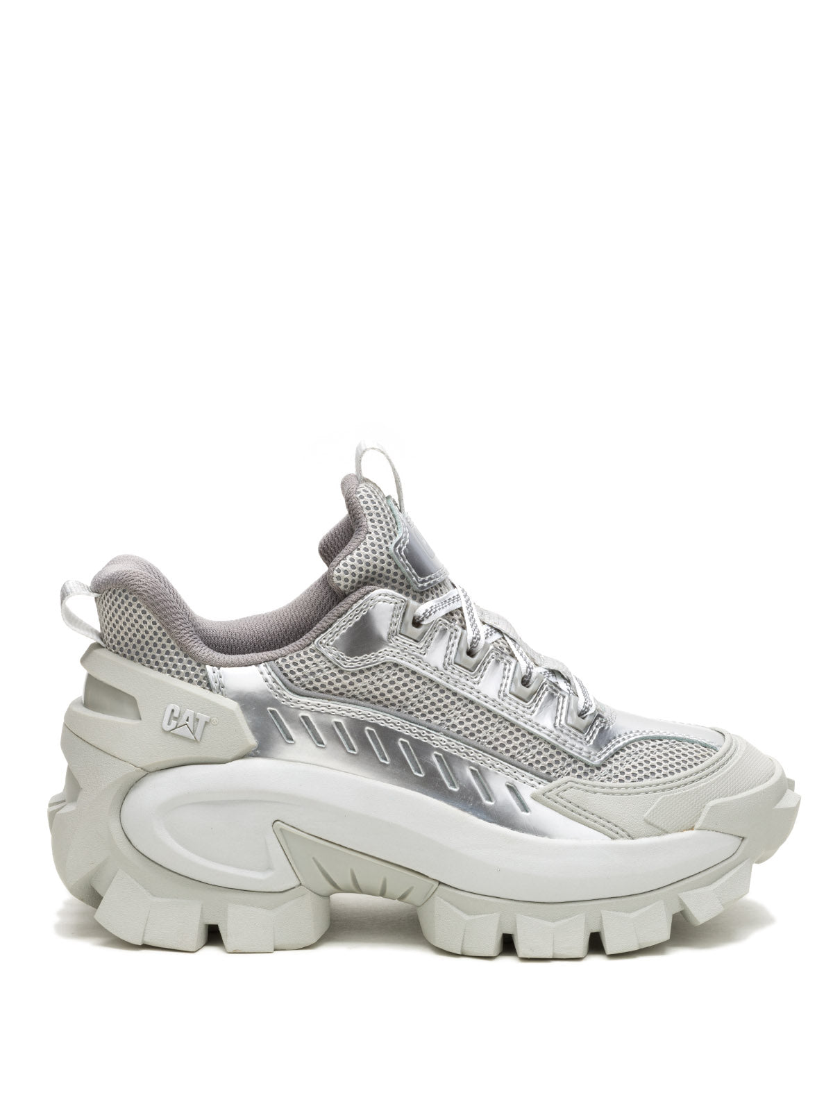 Zapatilla Casual Mujer Intruder Max Lace CH Plateada Cat