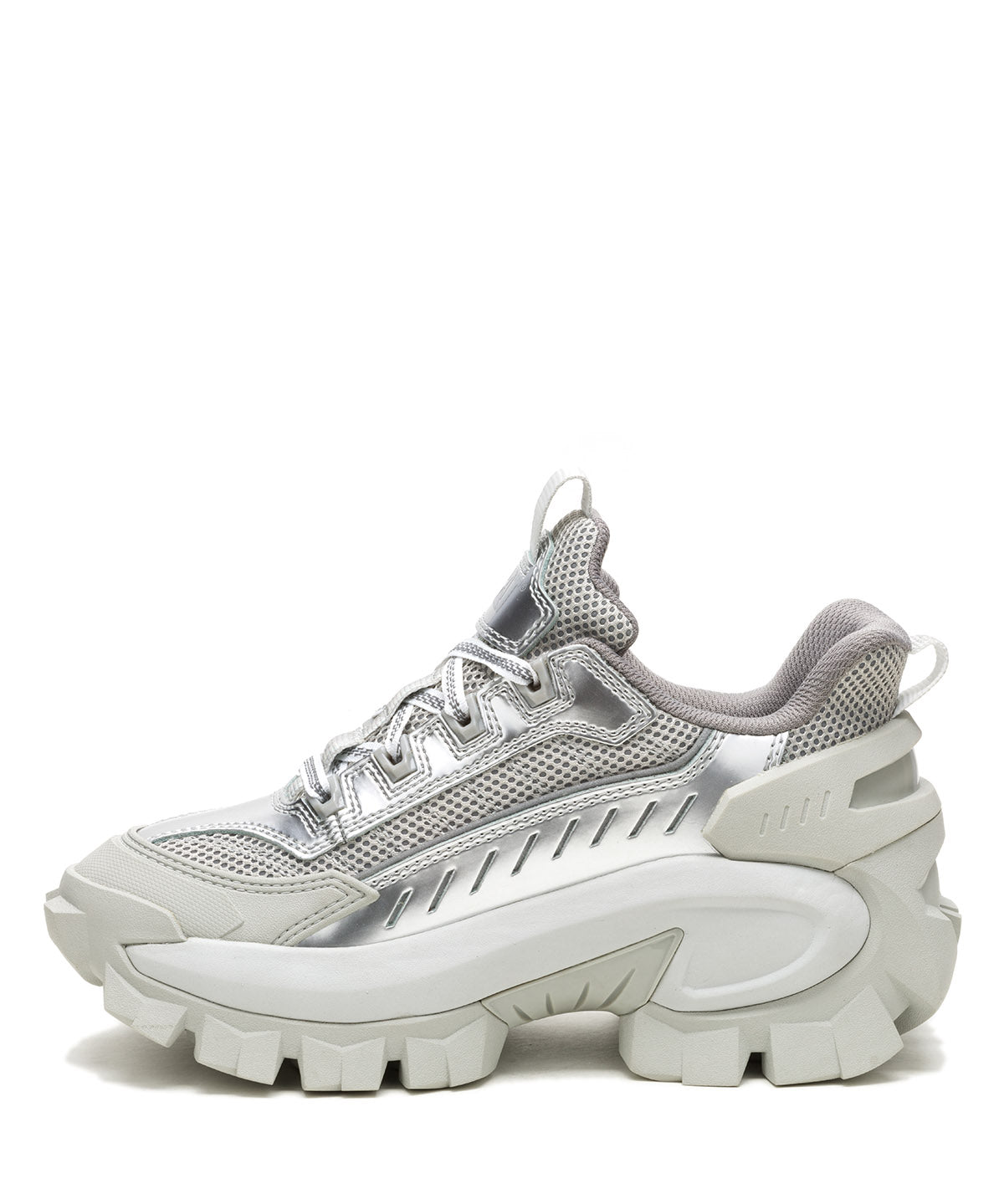 Zapatilla Casual Mujer Intruder Max Lace CH Plateada Cat