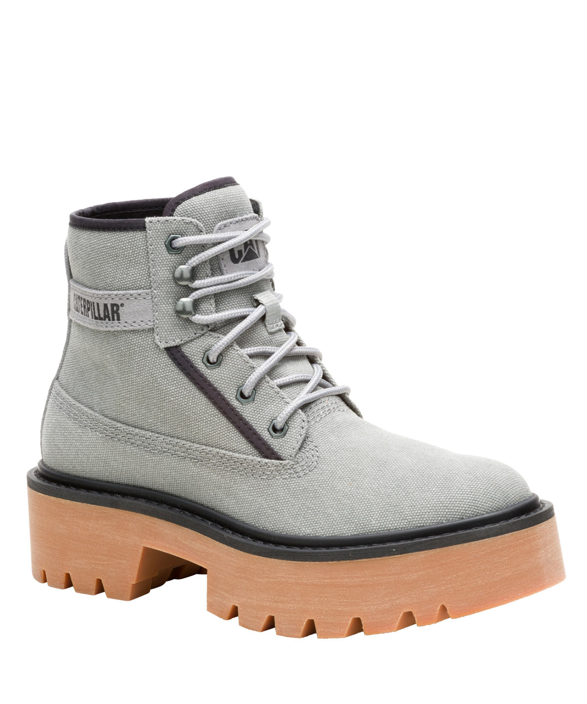 Botín Canvas Mujer Colorado Max 6 Gris Claro Mujer Cat