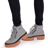 Botín Canvas Mujer Colorado Max 6 Gris Claro Mujer Cat