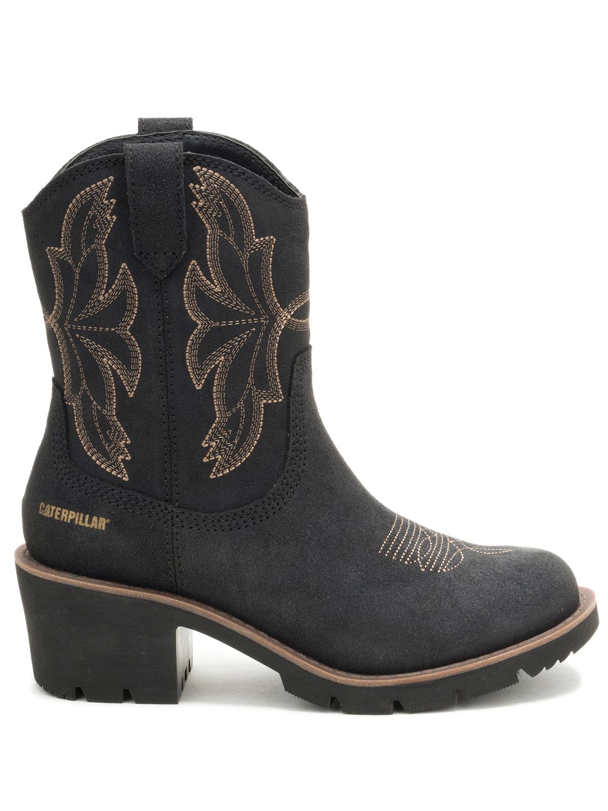 Bota Casual Texana Mujer Rewrite Frontier Negra Cat
