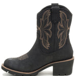 Bota Casual Texana Mujer Rewrite Frontier Negra Cat