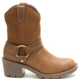 Bota Casual Cuero Mujer Rewrite Harness Café Cat