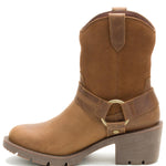 Bota Casual Cuero Mujer Rewrite Harness Café Cat