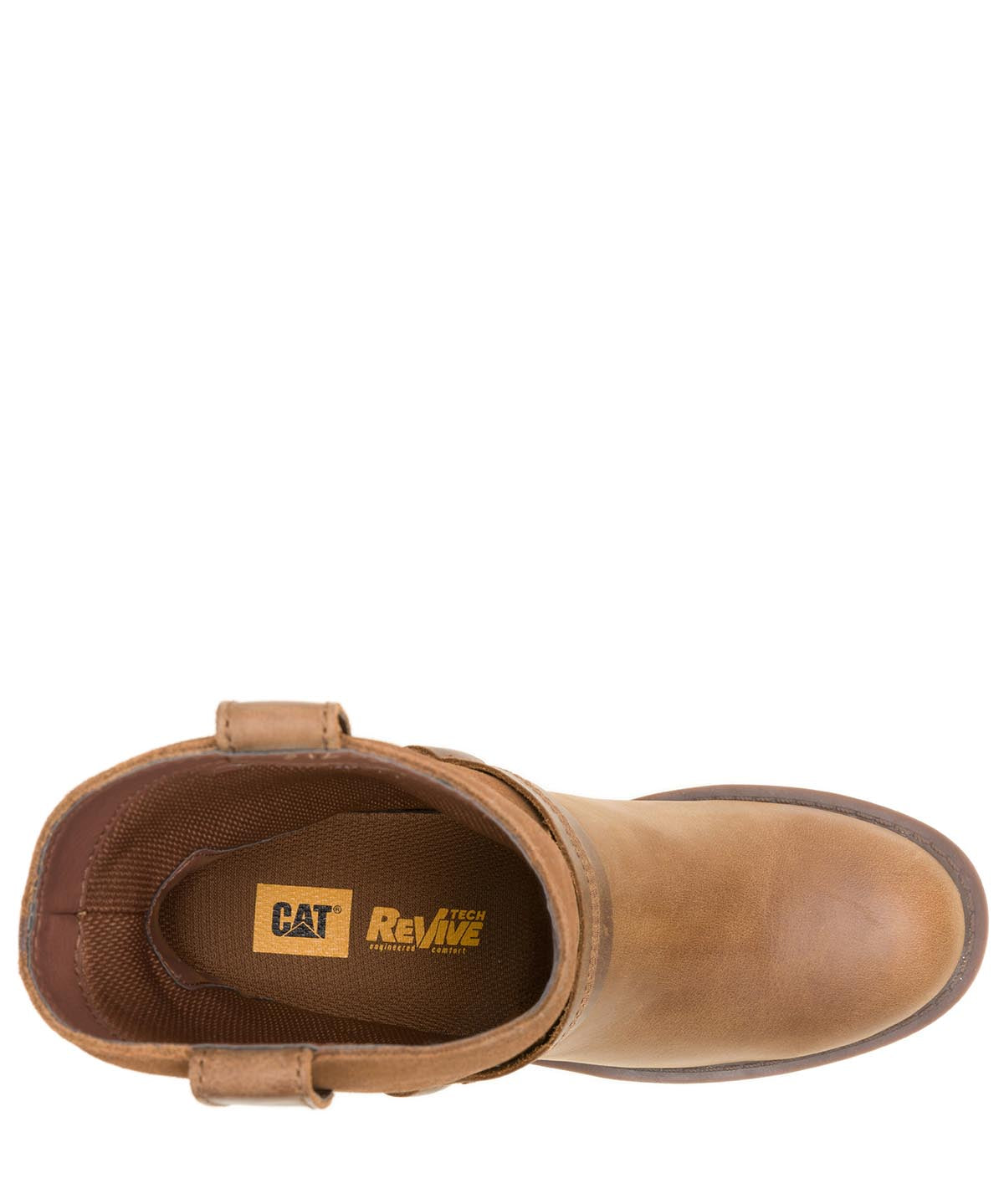 Bota Casual Cuero Mujer Rewrite Harness Café Cat