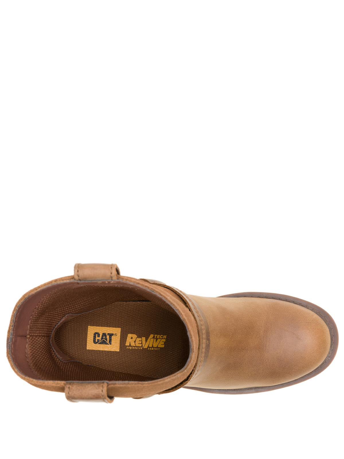 Bota Casual Cuero Mujer Rewrite Harness Café Cat