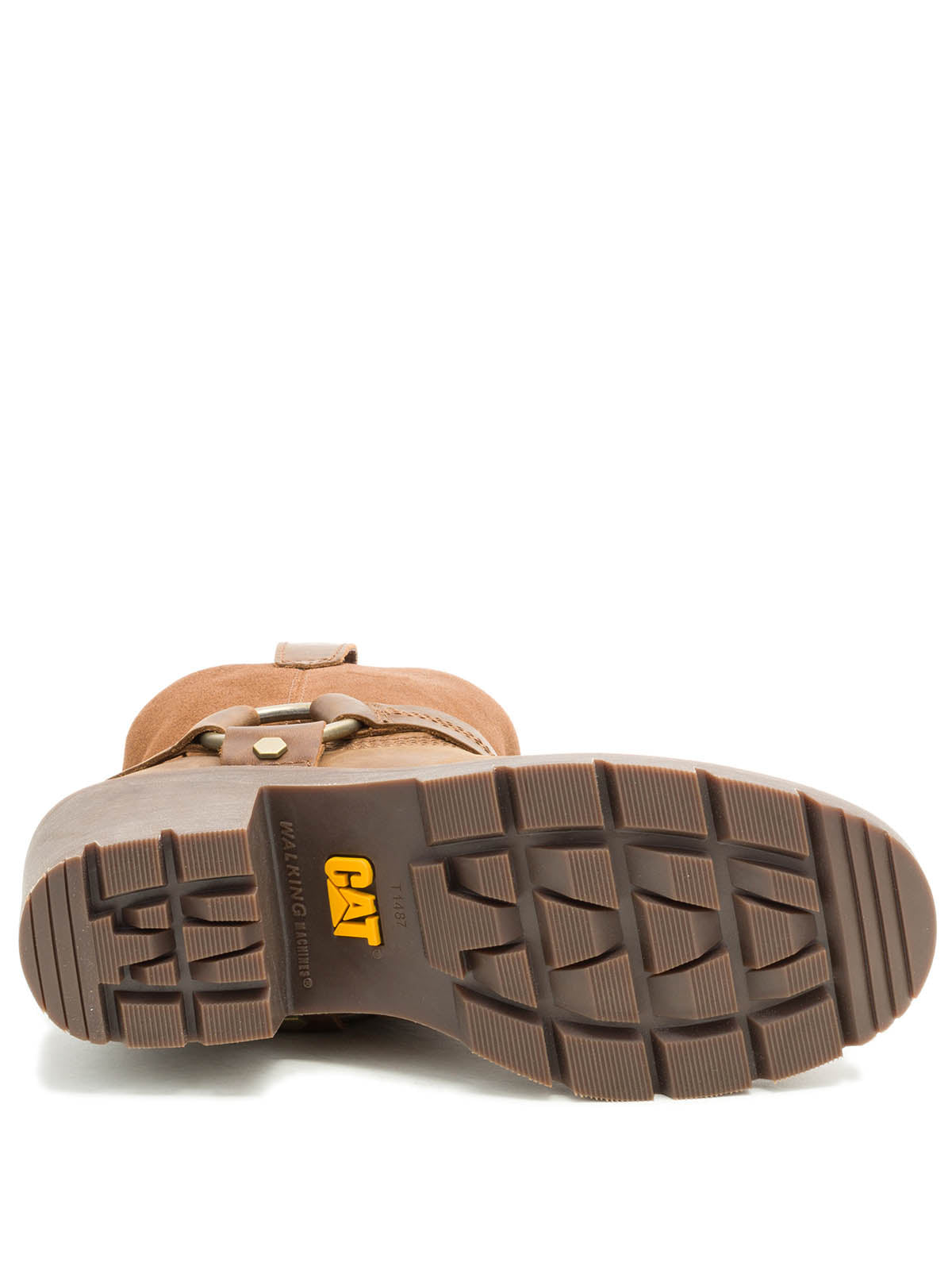 Bota Casual Cuero Mujer Rewrite Harness Café Cat