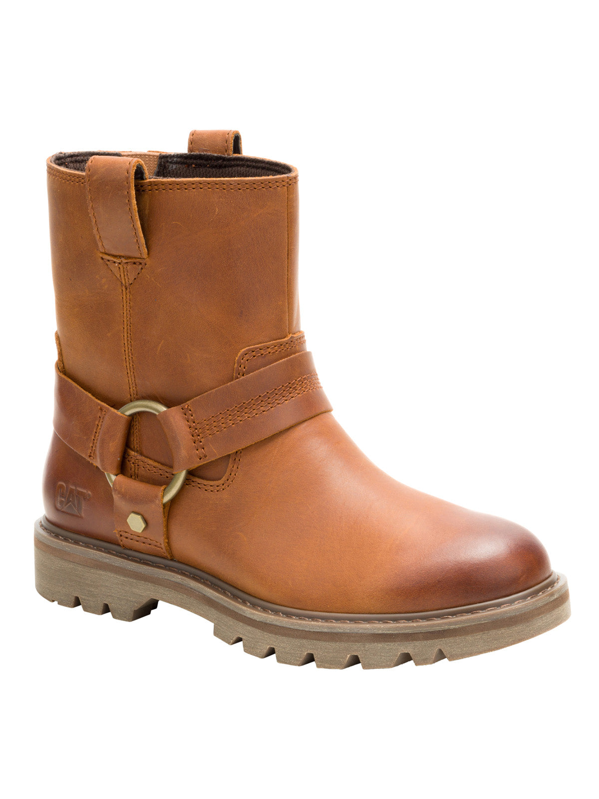 Bota de Cuero Mujer Grader Harness Café Cat