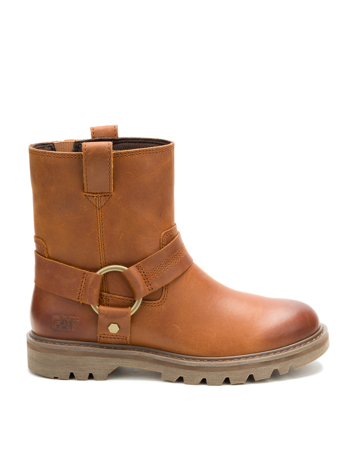 Bota de Cuero Mujer Grader Harness Café Cat