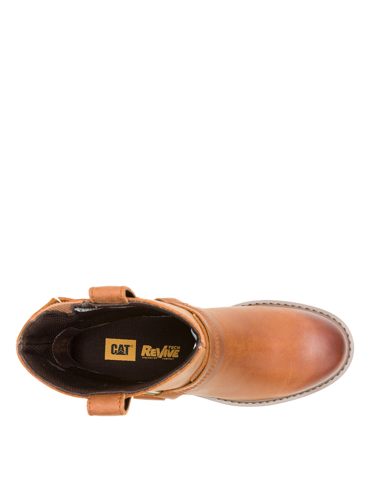 Bota de Cuero Mujer Grader Harness Café Cat