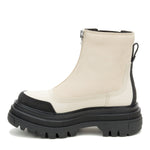 Botín Mujer Bolder Chelsea Zip Beige Cat