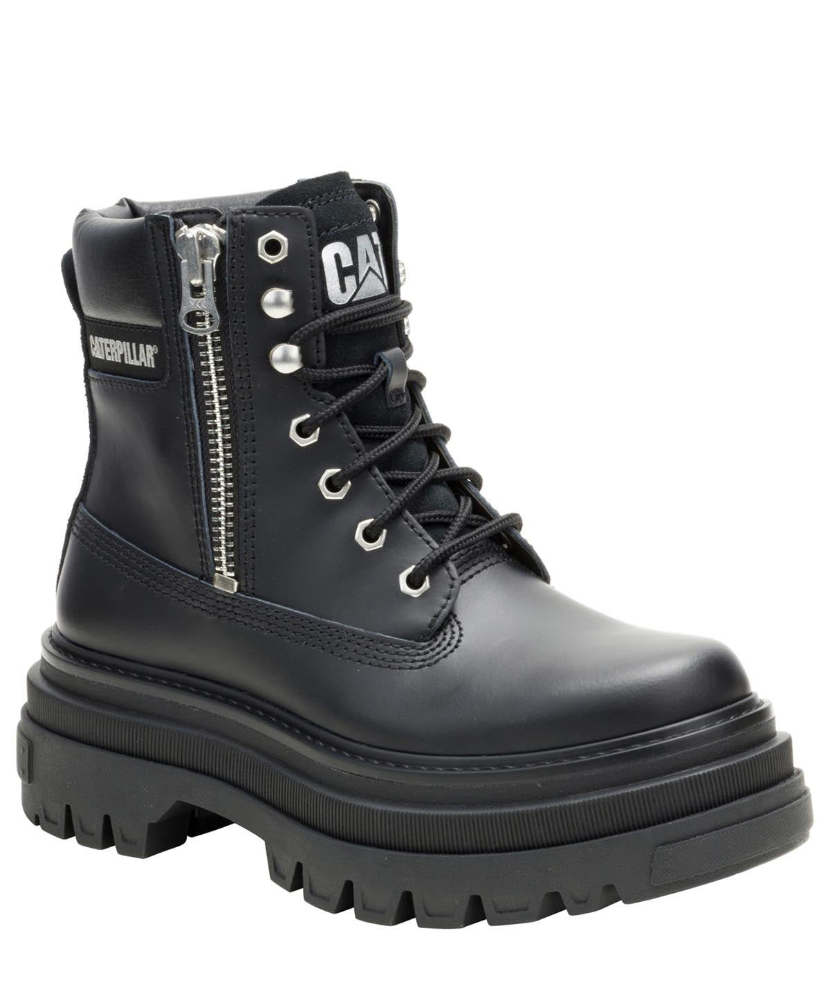 Botín Casual Nobuk sintético Mujer Bolder Zip Negro Cat