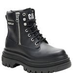 Botín Casual Nobuk sintético Mujer Bolder Zip Negro Cat