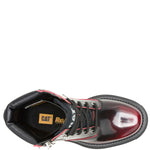 Botín Casual Cuero Mujer Bolder Zip Burdeo Cat