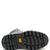 Botín Casual Cuero Mujer Bolder Zip Burdeo Cat