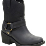 Bota Casual Cuero Mujer Rewrite Harness Negra Cat
