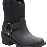Bota Casual Cuero Mujer Rewrite Harness Negra Cat
